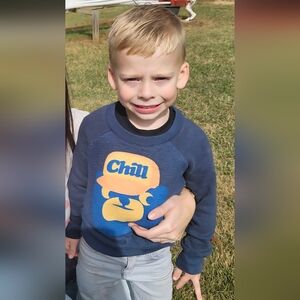 PREFRESH Navy and Yellow 'Chill' Sweatshirt